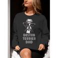 Cute Boston Terrier Dad Dog Lovers Puppy Bostie Owner Women Crewneck Sweatshirt, Boston Terrier Dad Sweatshirts, funny gift