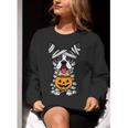 Halloween Dog Boston Terrier Mummy Costume Men Women Kids Women Crewneck Sweatshirt, Boston Terrier Halloween Sweatshirts, funny gift