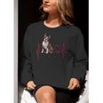 Heartbeat Boston Terrier Dog Women Crewneck Sweatshirt, funny gift