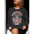 It’s A Boston Terrier Day Pet Cute Dog Lover Cartoon Women Crewneck Sweatshirt, funny gift