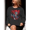 Super Power Superhero Boston Terrier Dog For Men Women Kids Women Crewneck Sweatshirt, funny gift