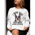 Bostie Mama Dog Dad Boston Terrier For Men Women Women Crewneck Sweatshirt, Boston Terrier Dad Sweatshirts, funny gift