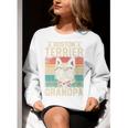 Boston Terrier Grandpa Dog Lover Father's Day Premium Women Crewneck Sweatshirt, funny gift