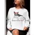 Boston Terrier Mom Bandana Boston Terrier Dog Women Crewneck Sweatshirt, Boston Terrier Mom Sweatshirts, funny gift