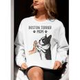 Boston Terrier Mom Dogs Mum Woman Women Crewneck Sweatshirt, Boston Terrier Mom Sweatshirts, funny gift