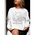 Cool Vintage Cactus Sedona Arizona Camping Souvenir Women Crewneck Sweatshirt, funny gift
