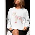 Floral FLower Boston Terrier Mom Grandma Women Crewneck Sweatshirt, Boston Terrier Mom Sweatshirts, funny gift