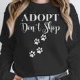 Adopt Animals Don't Shop For Them Women Crewneck Sweatshirt, funny design
