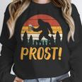 Bigfoot Sasquatch Prost Retro Bavarian Oktoberfest Men Women Women Crewneck Sweatshirt, funny design