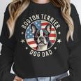 Boston Bull Terrier Men Boston Terrier Dog Dad Women Crewneck Sweatshirt, Boston Terrier Dad Gifts, funny design