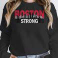 Boston Strong Logo Vintage Boston City Skyline Women Crewneck Sweatshirt, funny design