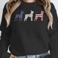 Boston Terrier 4th Of July Dog Patriotic USA Flag Man Woman Women Crewneck Sweatshirt, Patriotic Boston Terrier Gifts, Boston Terrier 4th Of July Gifts, funny design