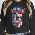 Boston Terrier 4th Of July US Merica Bostie Dog Patriotic For Men Women Kids Women Crewneck Sweatshirt, Patriotic Boston Terrier Gifts, Boston Terrier 4th Of July Gifts, funny design
