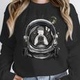 Boston Terrier Astronaut Shirt Spaceman Dog Space Lover Women Crewneck Sweatshirt, funny design