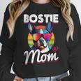 Boston Terrier Bostie Dog Breed Pet Bostie Mom Women Crewneck Sweatshirt, Mom Gifts, Boston Terrier Mom Gifts, funny design