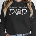 Boston Terrier Dad Dog Breed Daddy Owner Puppy Father Papa For Men Women Girls Kids Women Crewneck Sweatshirt, Boston Terrier Dad Gifts, funny design