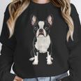 Boston Terrier Dog Motif Pet Art Boston Terrier For Men Women Kids Women Crewneck Sweatshirt, funny design