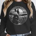 Boston Terrier Dog Nature Scene Graphic Art Men Women Girls Kids Women Crewneck Sweatshirt, funny design