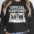 Boston Terrier Dog Official Sleep Pajamas Nightgown Women Crewneck Sweatshirt, funny design