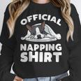 Boston Terrier Dog Official Sleeping Shirt Men Women Kids Women Crewneck Sweatshirt, funny design