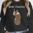 Boston Terrier Who Farted Women Crewneck Sweatshirt, funny design