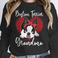 Boston Terrier Grandma Dog Owner Boston Terrier For Men Women Women Crewneck Sweatshirt, funny design