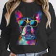 Boston Terrier Lovers Pop Art Boston Terrier Women Crewneck Sweatshirt, funny design