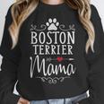 Boston Terrier Mama Boston Terrier Lover Shirt Women Crewneck Sweatshirt, funny design