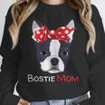 Boston Terrier Mom Bostie Women Girls Women Crewneck Sweatshirt, Mom Gifts, Boston Terrier Mom Gifts, funny design