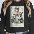 The Boston Terrier Mom Skeleton Spooky Season Halloween Women Crewneck Sweatshirt, Mom Gifts, Boston Terrier Mom Gifts, Boston Terrier Halloween Gifts, funny design