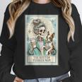 Boston Terrier Mom Skeleton Tarot Card Witch Vibes Dog Mom Women Crewneck Sweatshirt, Mom Gifts, Boston Terrier Tarot Gifts, Boston Terrier Mom Gifts, funny design