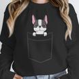 Boston Terrier In The Pocket Cute Boston Terrier Dog For Men Women Girls Kids Women Crewneck Sweatshirt, funny design
