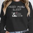 Boston Terrier Puppy Need More Sleep Pajama For Bedtime Women Crewneck Sweatshirt, funny design