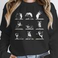 Boston Terriers Yoga Women Crewneck Sweatshirt, funny design
