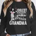 Coolest Boston Terrier Grandma Dog Women Crewneck Sweatshirt, funny design