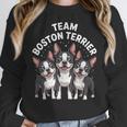 Cute Cartoon For Dog Owners Pet Team Boston Terrier Women Crewneck Sweatshirt, funny design