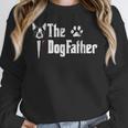 The Dogfather Boston Terrier Dog Dad Father's Day Women Crewneck Sweatshirt, Boston Terrier Dad Gifts, funny design
