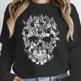 Halloween Costume Skull Boston Terrier Dog Lover Women Crewneck Sweatshirt, Boston Terrier Halloween Gifts, funny design