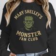 Mary Shelley's Monster Fan Club Gothic Horror Parody Women Crewneck Sweatshirt, funny design