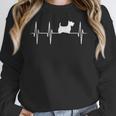 Scottish Terrier Dog Heartbeat Scottie Dog Lover T-Shirt Women Crewneck Sweatshirt, funny design