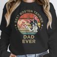 Vintage Best Boston Terrier Dad Ever Dog Father Father's Day Men Girls Kids Women Crewneck Sweatshirt, Boston Terrier Dad Gifts, funny design