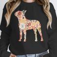 Vintage Floral Boston Terrier For Dog Lover Women Crewneck Sweatshirt, funny design