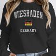 Wiesbaden Germany Vintage Athletic Sports Women Crewneck Sweatshirt, funny design