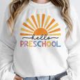 Back To School Hello Preschool For Kids Teacher Women Women Crewneck Sweatshirt, funny design