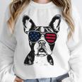 Boston Terrier Dog 4th July America USA Flag Men Women Kids Women Crewneck Sweatshirt, Boston Terrier 4th Of July Gifts, funny design