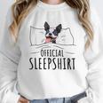 Boston Terrier Dog Lovers Sleepshirt Apparel Men Women Women Crewneck Sweatshirt, funny design
