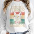 Boston Terrier Grandpa Dog Lover Father's Day Premium Women Crewneck Sweatshirt, funny design