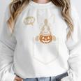 Boston Terrier Halloween Cute Bostie Dog Pocket Boo Women Crewneck Sweatshirt, Boston Terrier Halloween Gifts, funny design