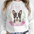 Boston Terrier Mom Mother's Day Women Crewneck Sweatshirt, Mom Gifts, Boston Terrier Mom Gifts, funny design