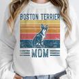 Dog Boston Terrier Mom Vintage Boston Terrier Mom Women Crewneck Sweatshirt, Mom Gifts, Boston Terrier Mom Gifts, funny design
